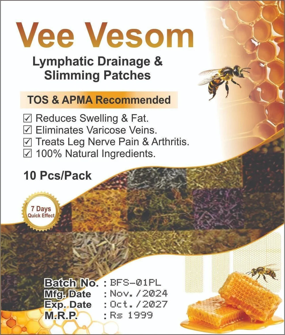 Vee Vesom Lymphatic Daiamage & Sliming Patches Buy 1 Get 1
